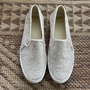 Keds x Kate Spade Glitter Slip On Shoes